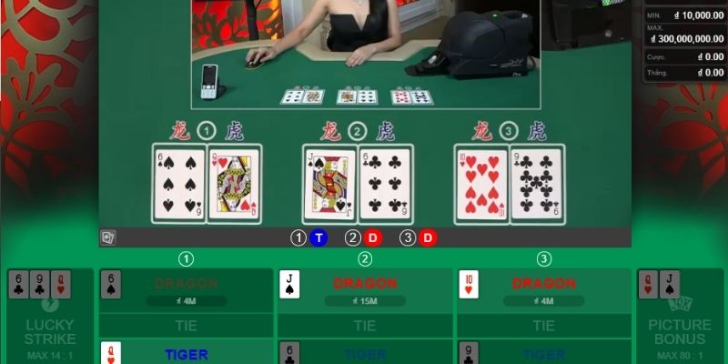 Phương pháp chơi Rồng Hổ casino Jun88 trăm trận trăm thắng 5 rong ho 2 2